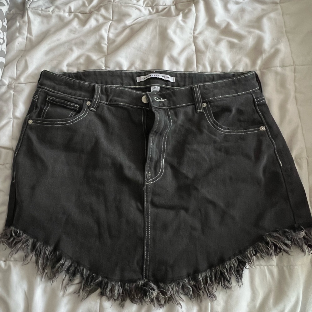 Dark denim grey size 13 (31 waist) jean skirt